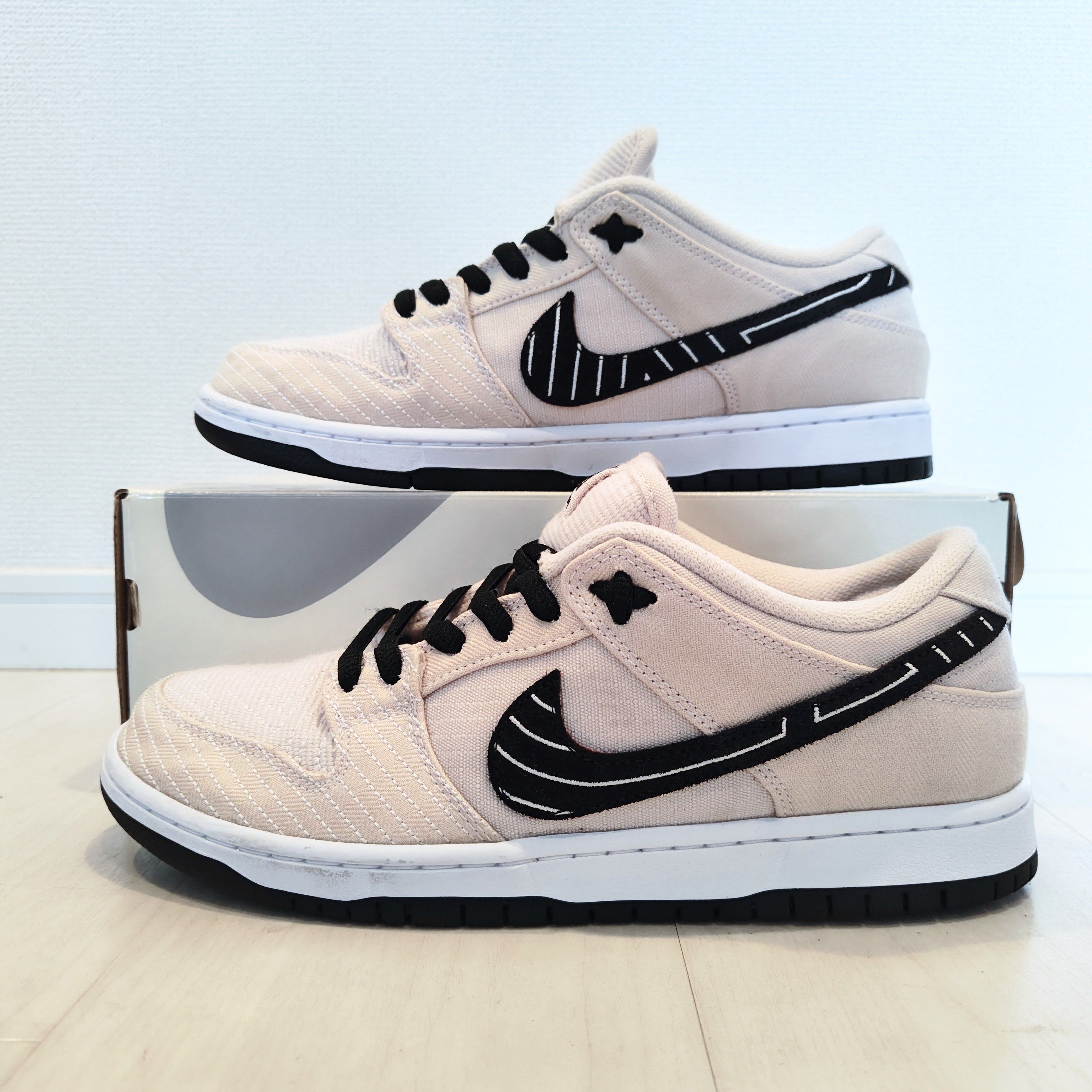 Albino & Preto × Nike SB Dunk Low Pro QS "Pearl White"