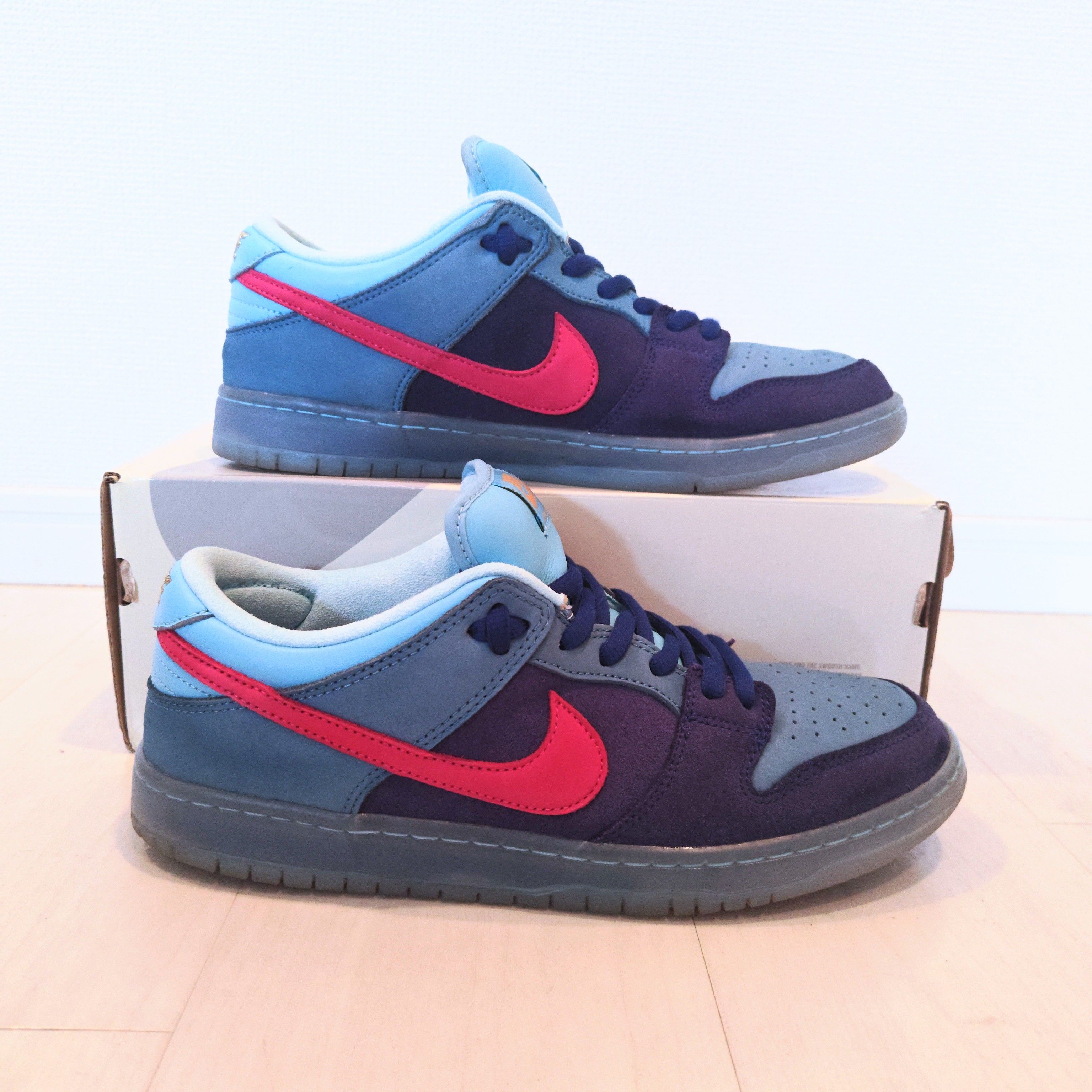 Run The Jewels × Nike SB Dunk Low "Deep Royal Blue and Active Pink"