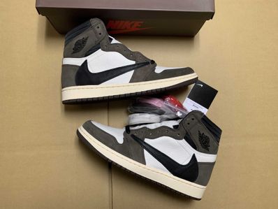 Travis Scott × Nike Air Jordan 1 Retro High OG TS SP "Sail/Dark Mocha"