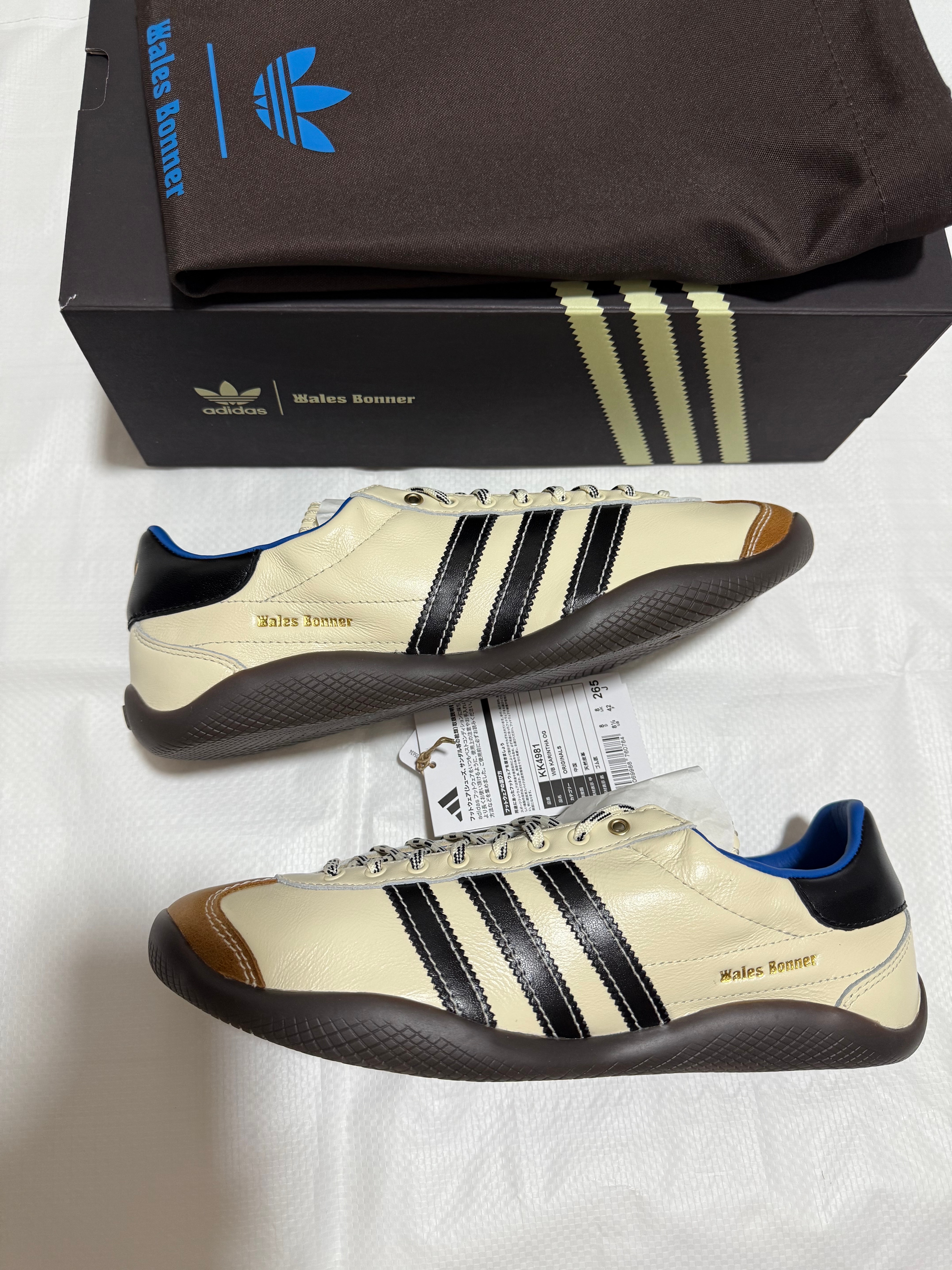 Wales Bonner × adidas Karintha OG "Wonder White/Core Black"