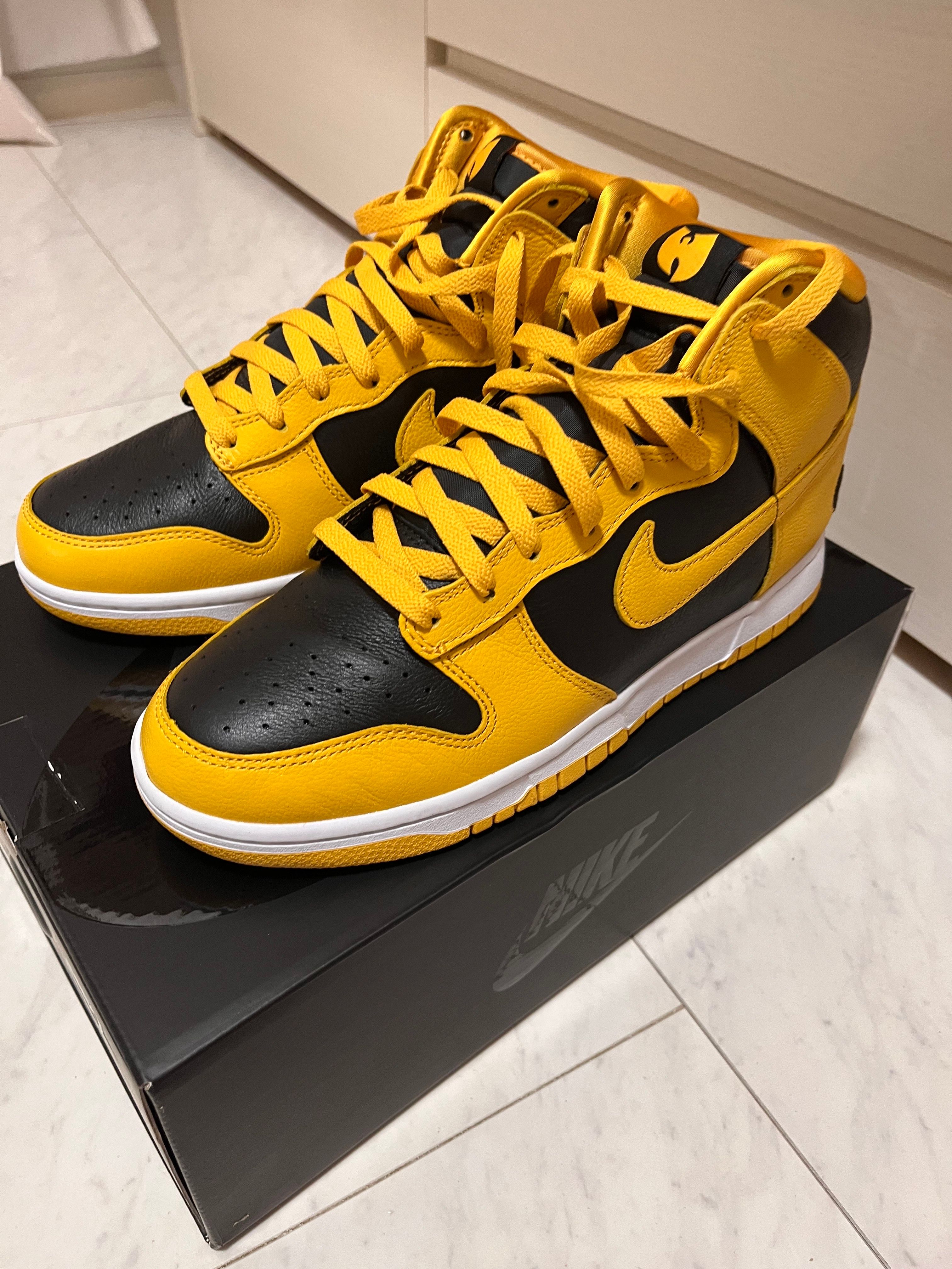 Wu-Tang Clan × Nike Dunk High Retro PRM "Black and Pollen"