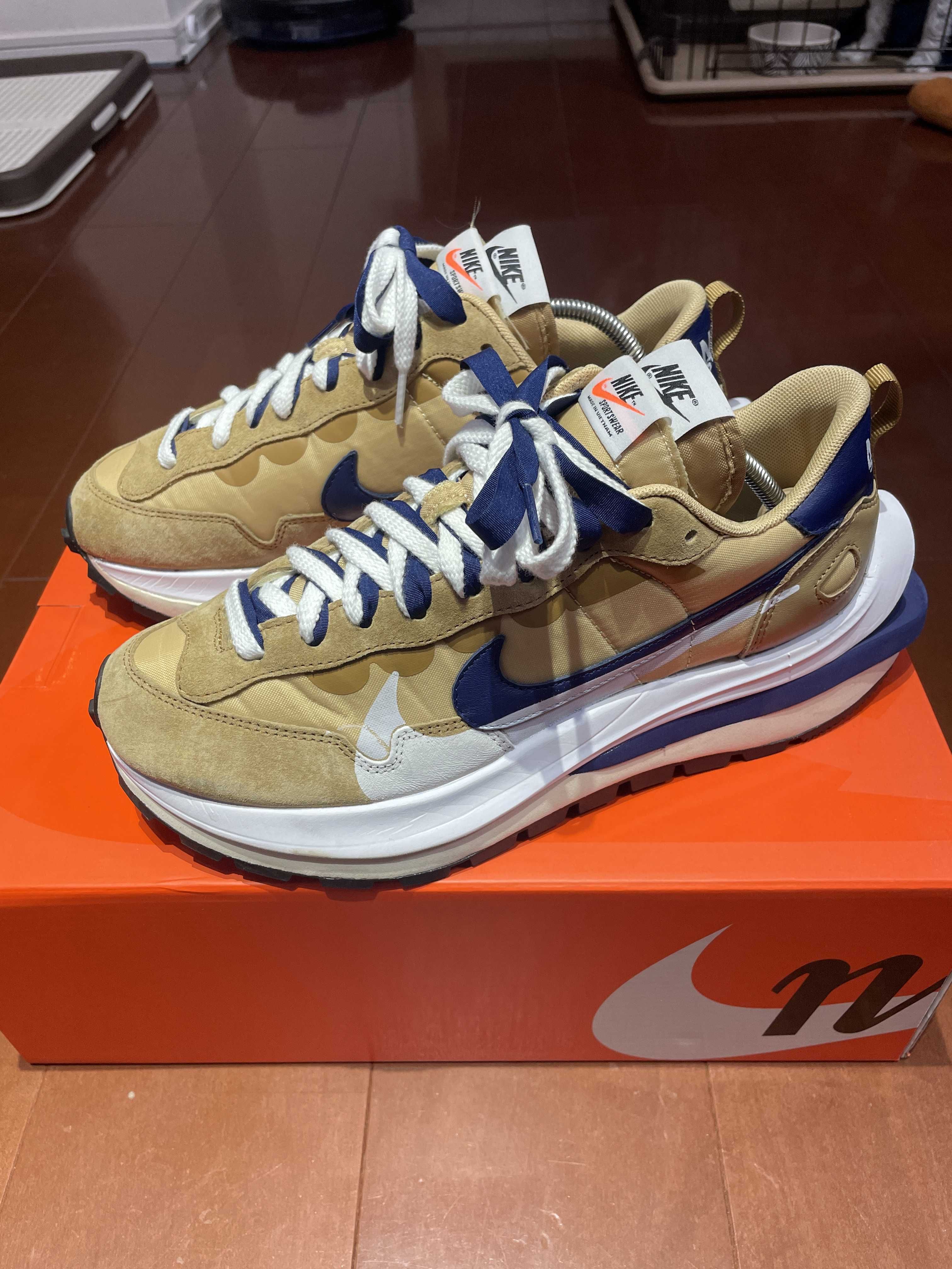 Sacai × Nike Vapor Waffle "Sesame And Blue Void"