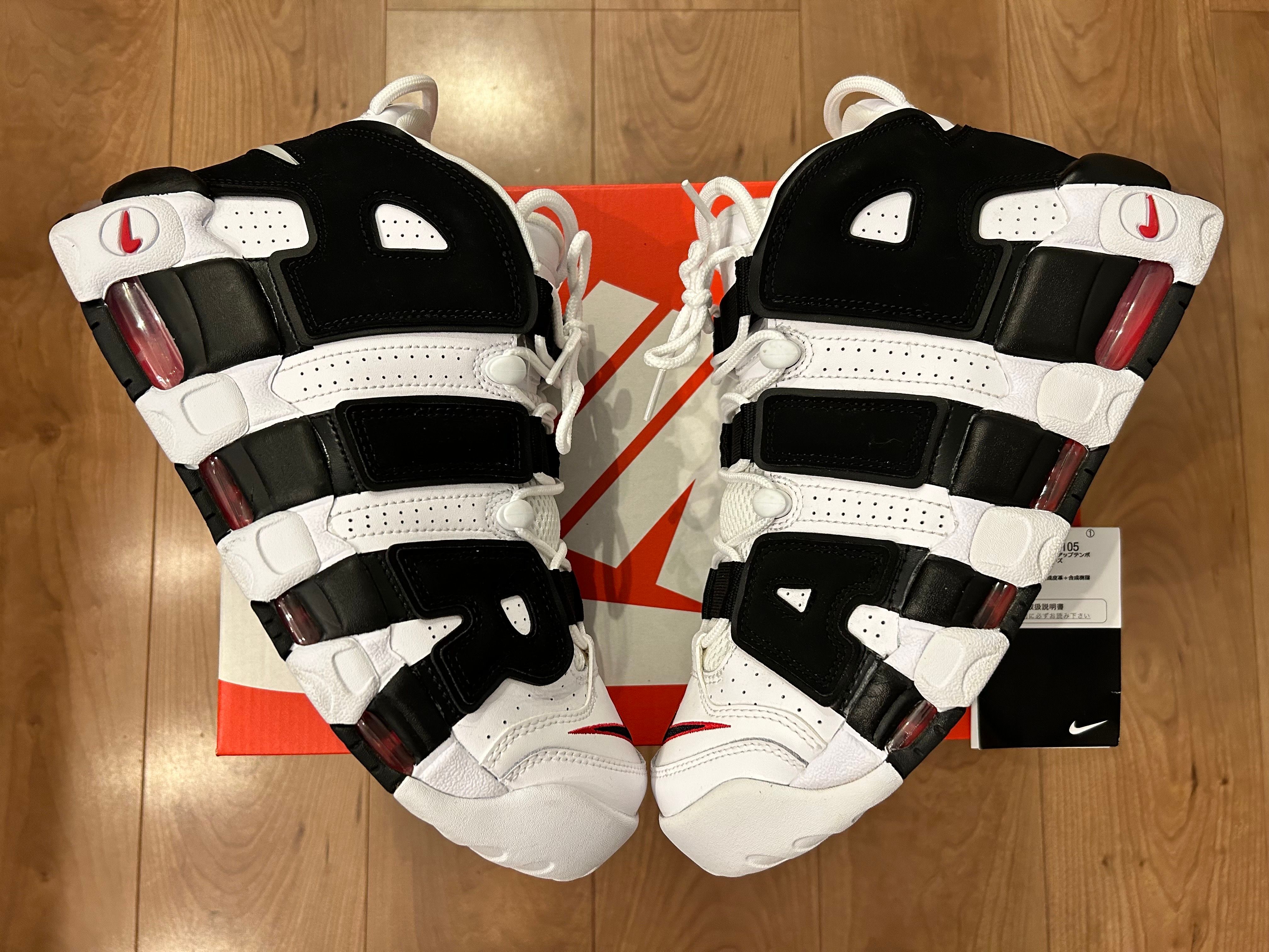 NIKE AIR MORE UPTEMPO "WHITE/BLACK/UNIVERSITY RED"(2020)