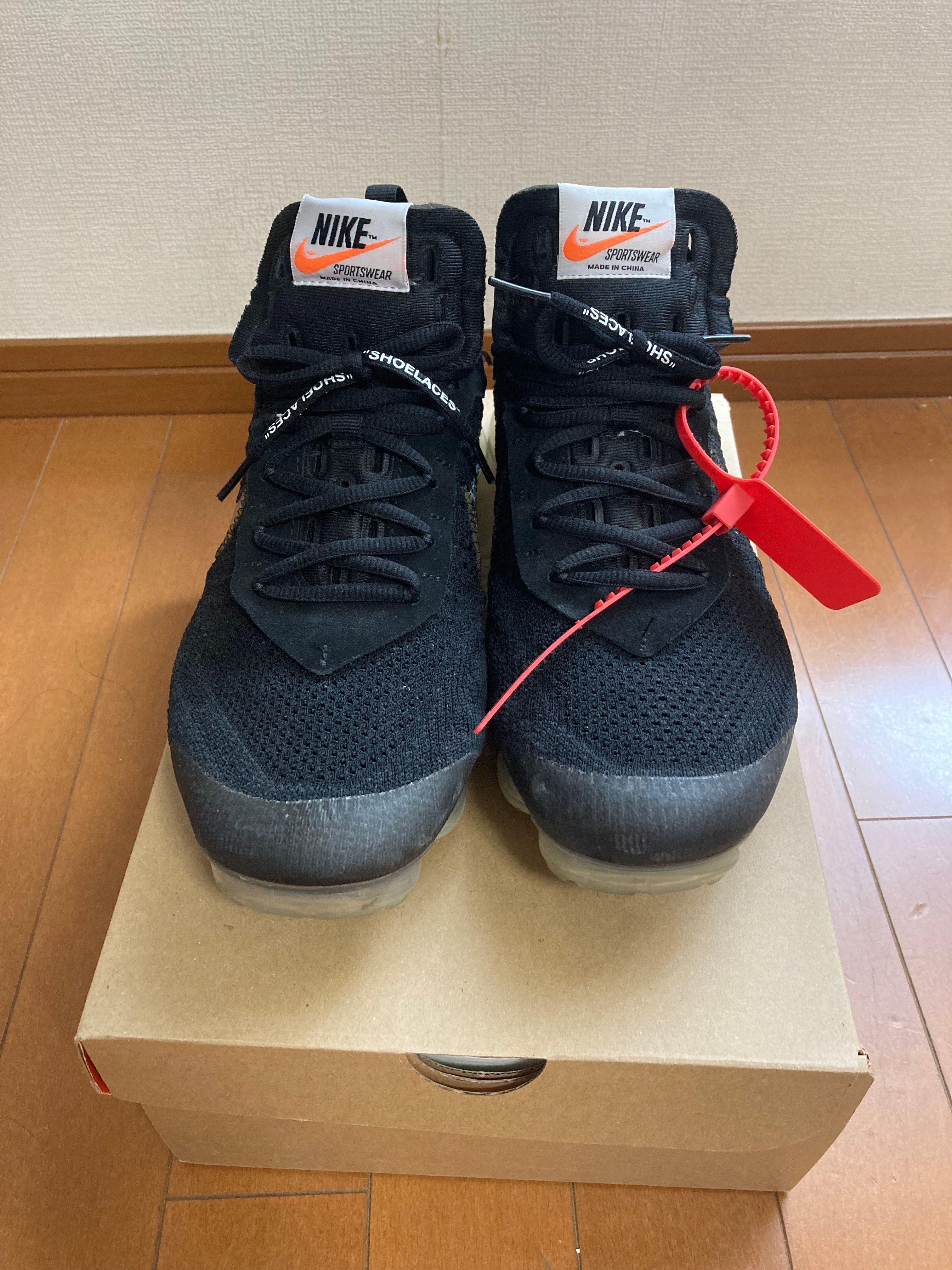 Off-White × Nike Air Vapormax "Black/Total Orange/Clear"