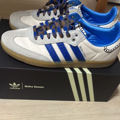 Wales Bonner × adidas Nylon Samba "Wonder Clay/Team Royal Blue/Wonder White"