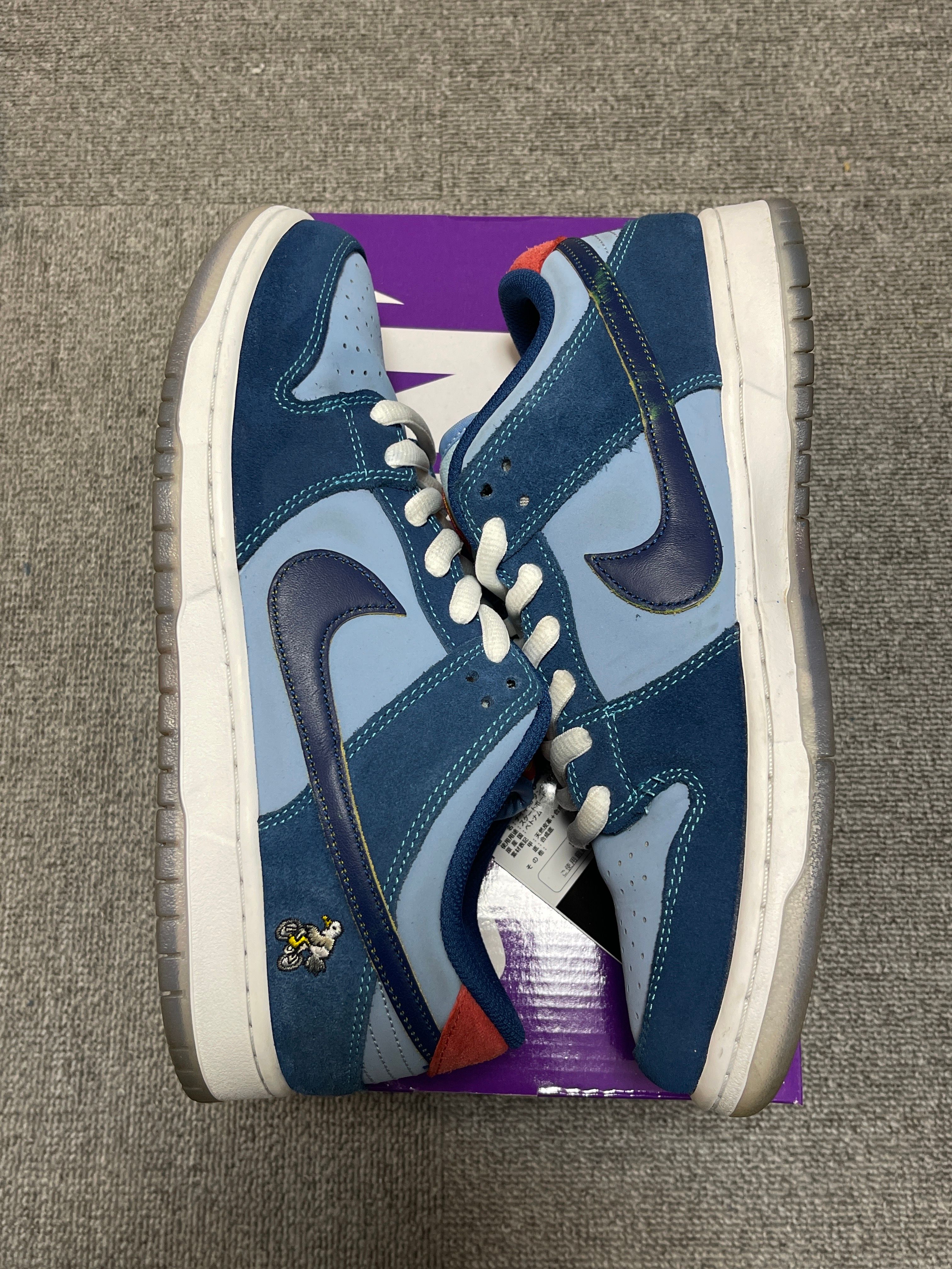 Why So Sad? × Nike SB Dunk Low "Coastal Blue/Speed Yellow-University Red"