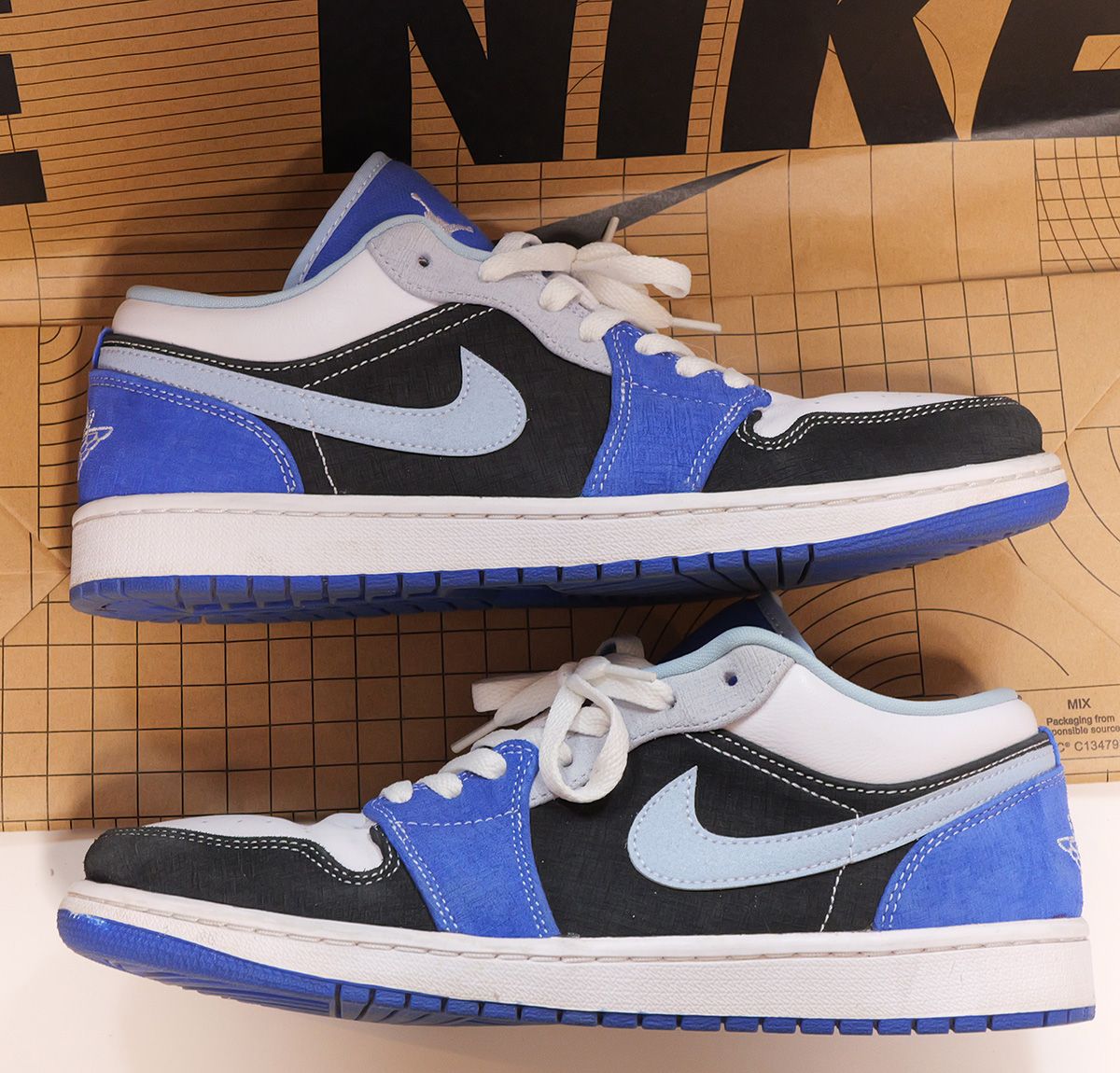 Nike Air Jordan 1 Low "White/Black/Blue"