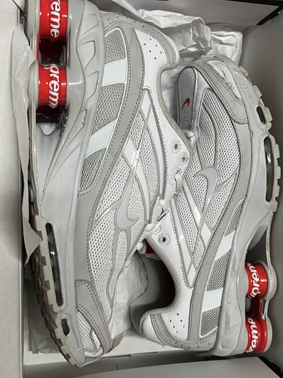 Supreme × Nike Shox Ride 2 "White/Grey Fog/Flat Platinum"