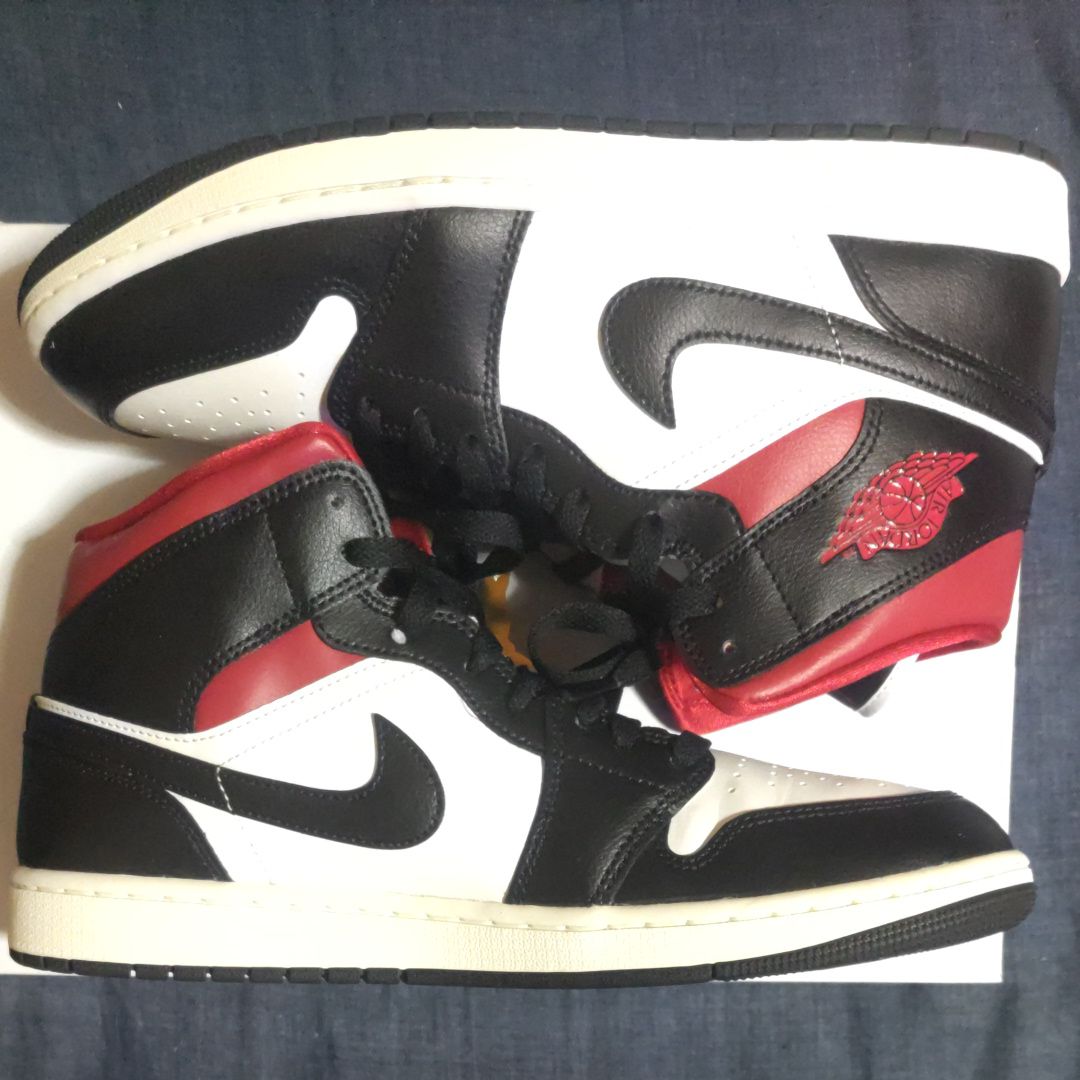 Nike Women's Air Jordan 1 Mid "Black/Gym Red"