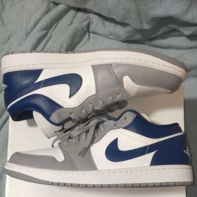 Nike Women's Air Jordan 1 Low "Grey and Blue"