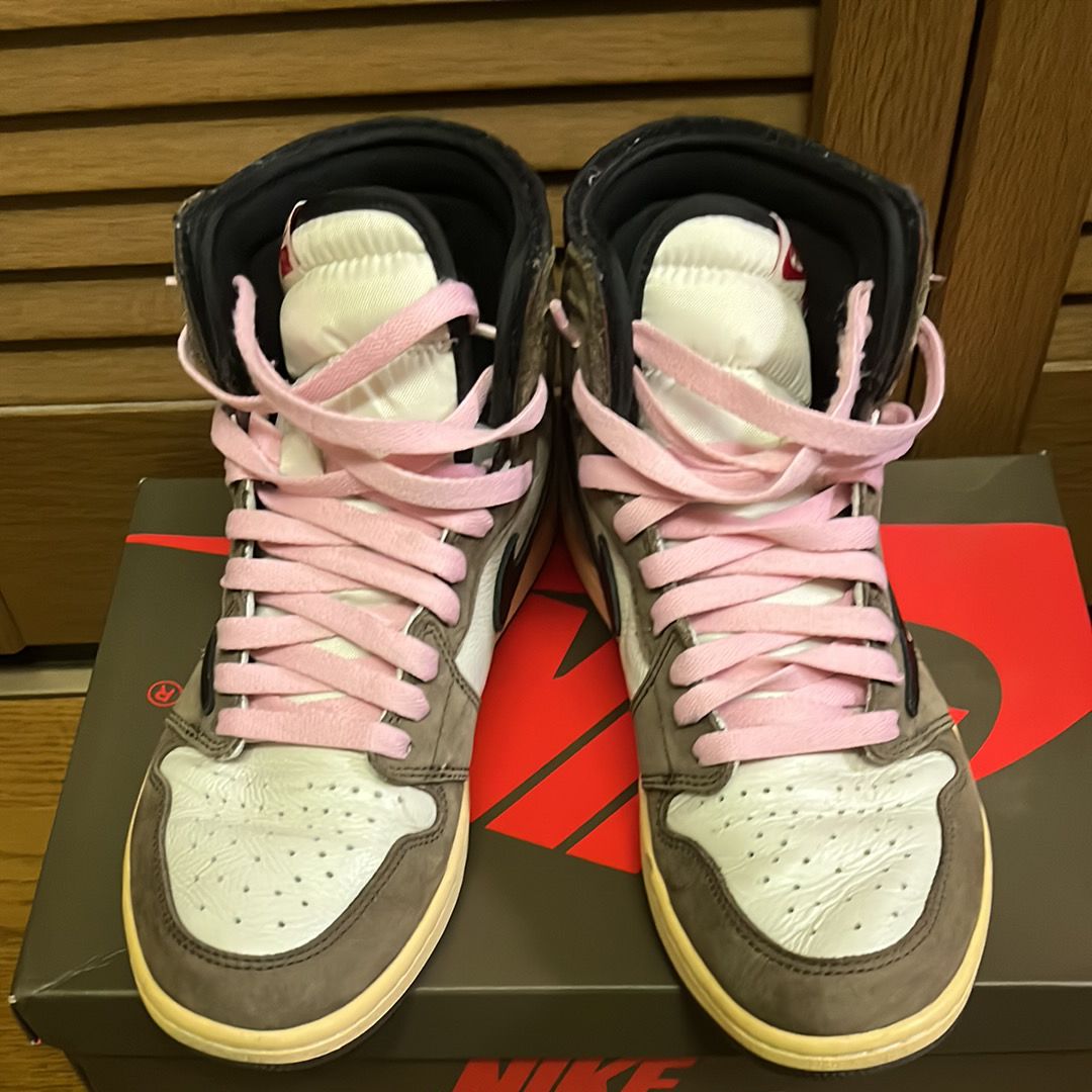 Travis Scott × NIKE AIR JORDAN 1 HIGH OG TS SP ( SAIL