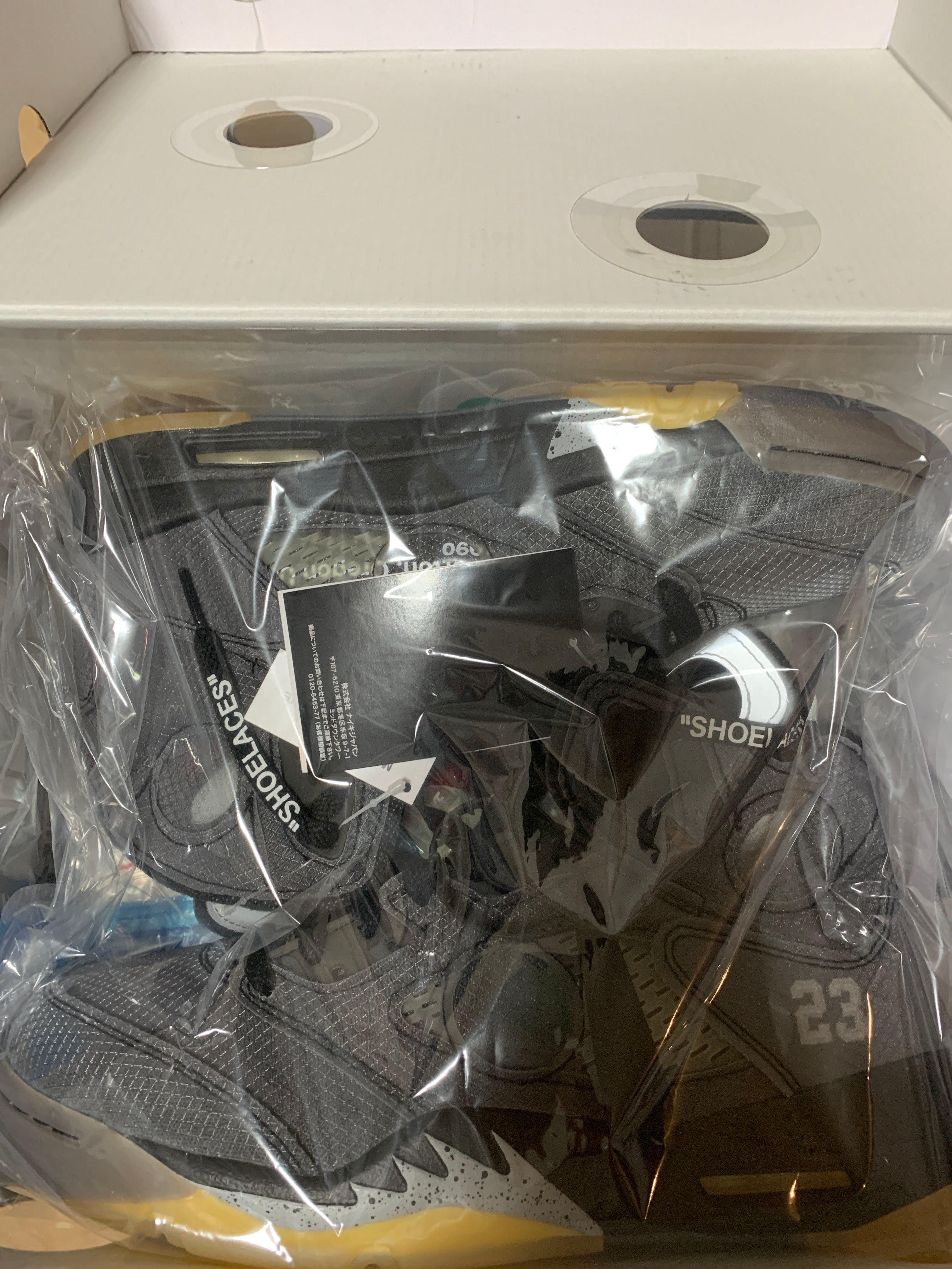 Off-White × Nike Air Jordan 5 "Black/Muslin/Fire Red"