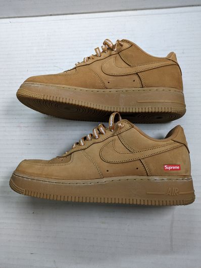 Supreme × Nike Air Force 1 Low "Flax/Wheat"