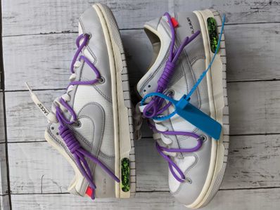 Off-White × Nike Dunk Low "Sail/Neutral Gray"