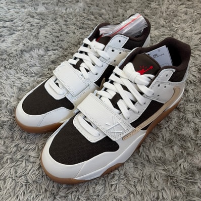 Travis Scott × Nike Jordan Jumpman Jack TR "Sail and Dark Mocha"