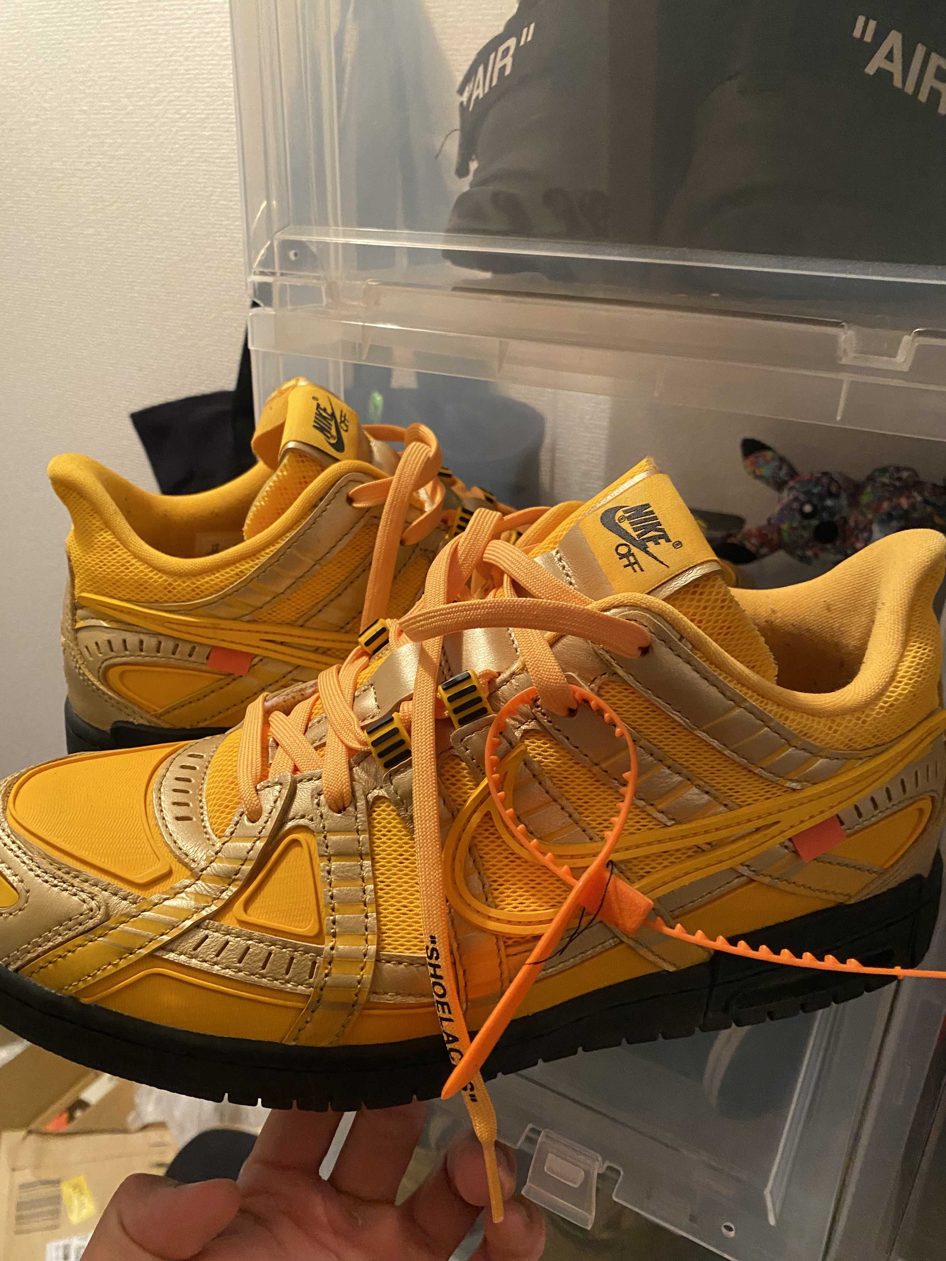 Off-White × Nike Air Rubber Dunk "University Gold"