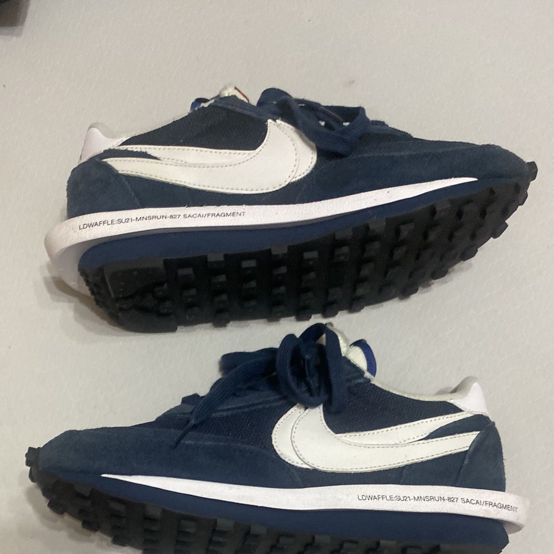 Fragment × sacai × Nike LD Waffle "Blackended Blue"