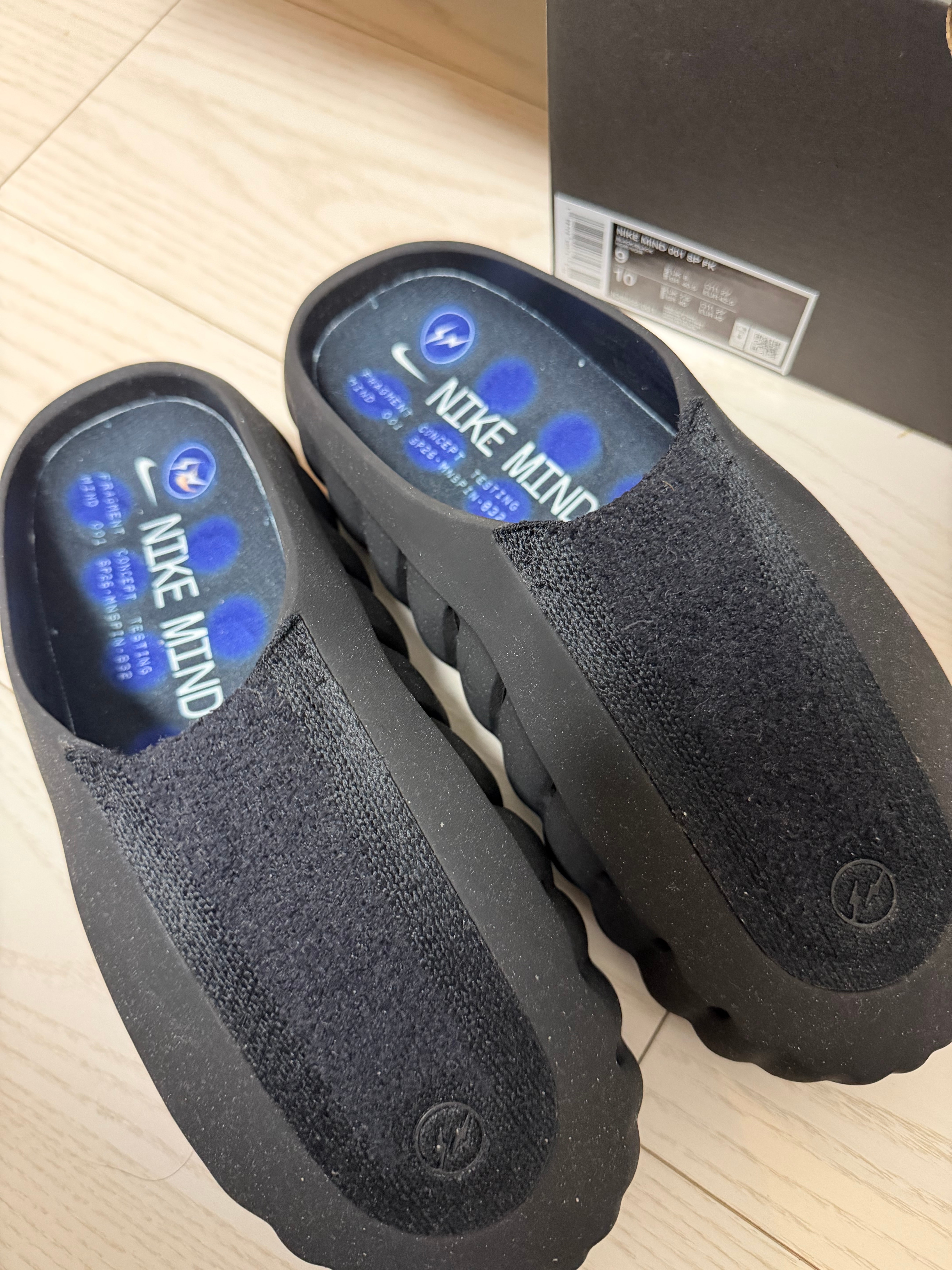 fragment design × Nike Mind 001 Mules "Black"