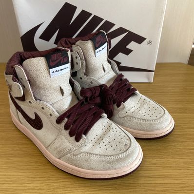 A Ma Maniere × Nike Air Jordan 1 Retro High OG "Sail and Burgundy"