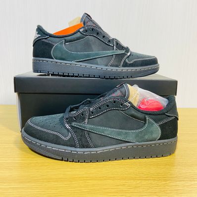 Travis Scott × Nike Air Jordan 1 Low OG SP "Black Phantom"