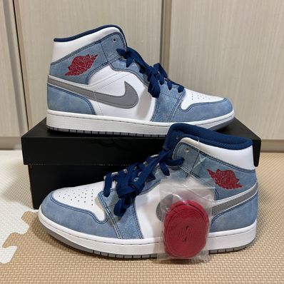 Nike Air Jordan 1 Mid SE "White/Hyper Royal/Red"