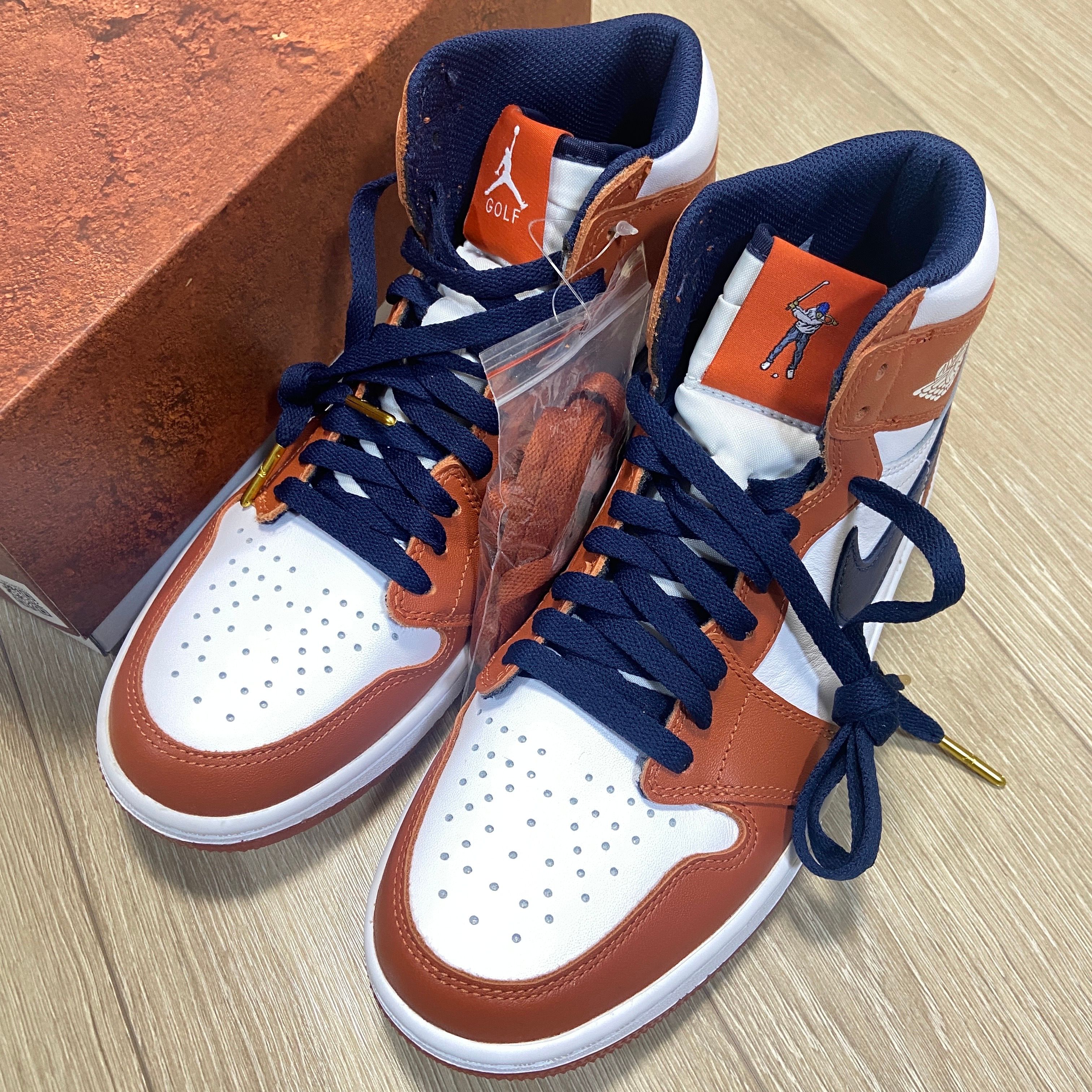 Eastside Golf × Nike Air Jordan 1 High Golf "Burnt Sunrise/Midnight Navy"