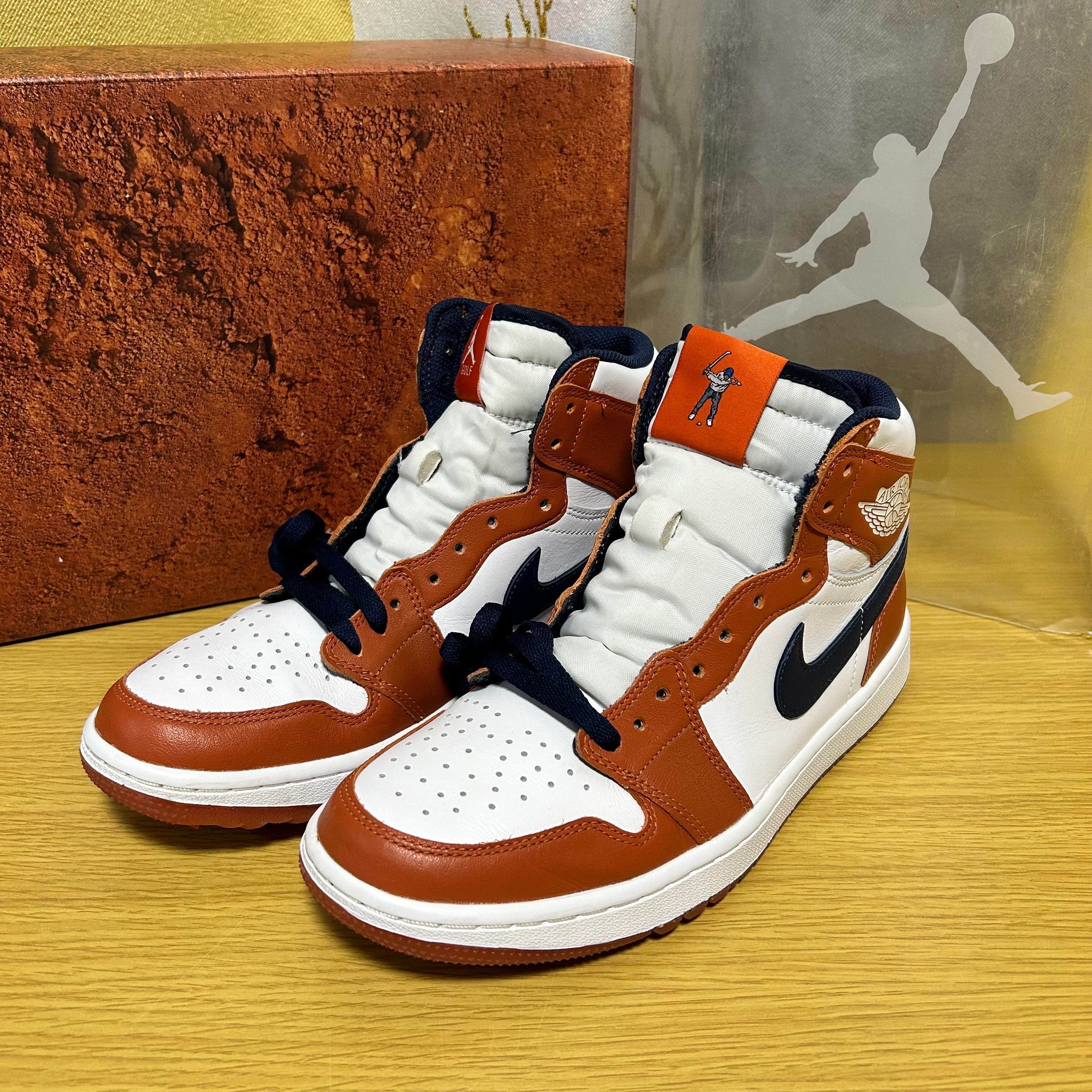 Eastside Golf × Nike Air Jordan 1 High Golf "Burnt Sunrise/Midnight Navy"