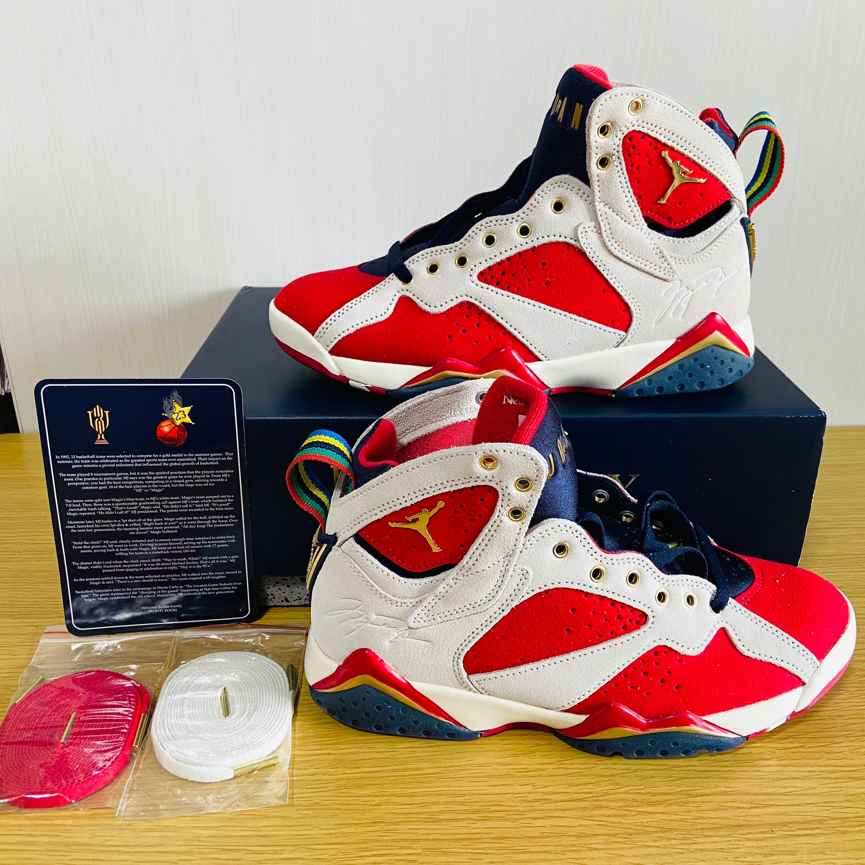 Trophy Room × Nike Air Jordan 7 "True Red and Obsidian"