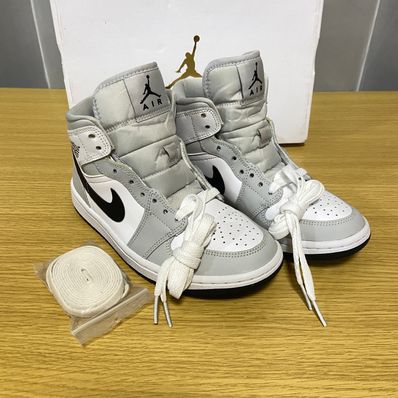 Nike Women's Air Jordan 1 Mid "Grey Fog/White/Black"