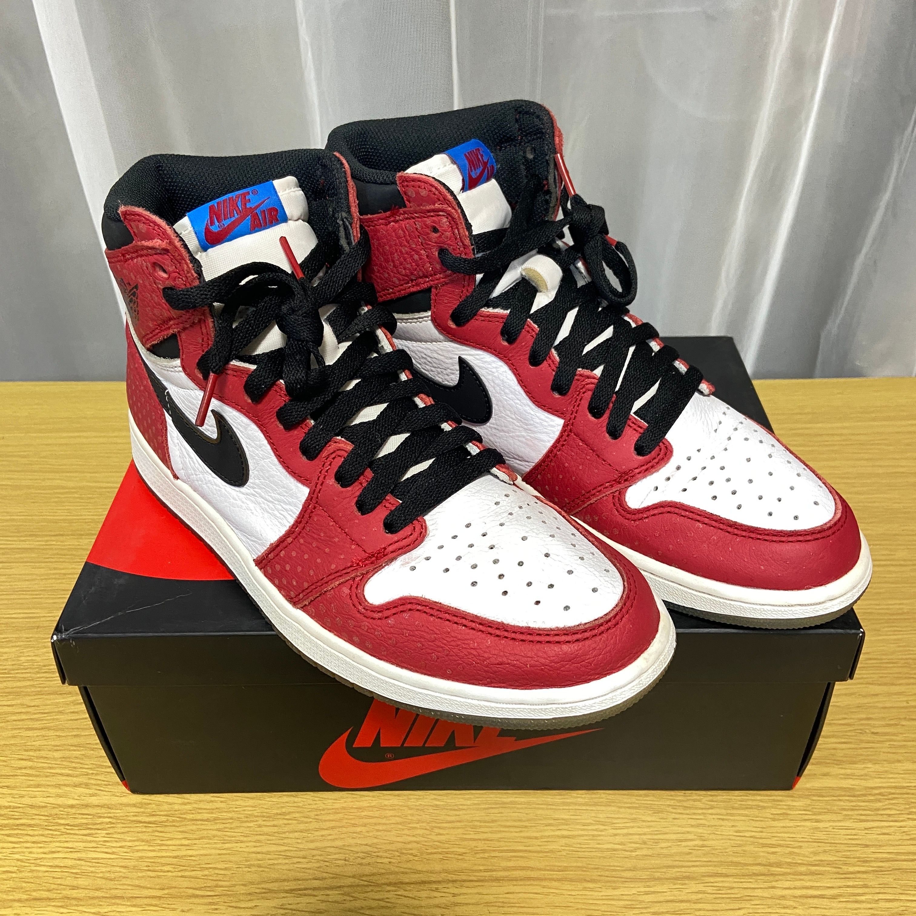 Spiderman × Nike Air Jordan 1 Origin Story "Gym Red/White/Photo Blue/Black"