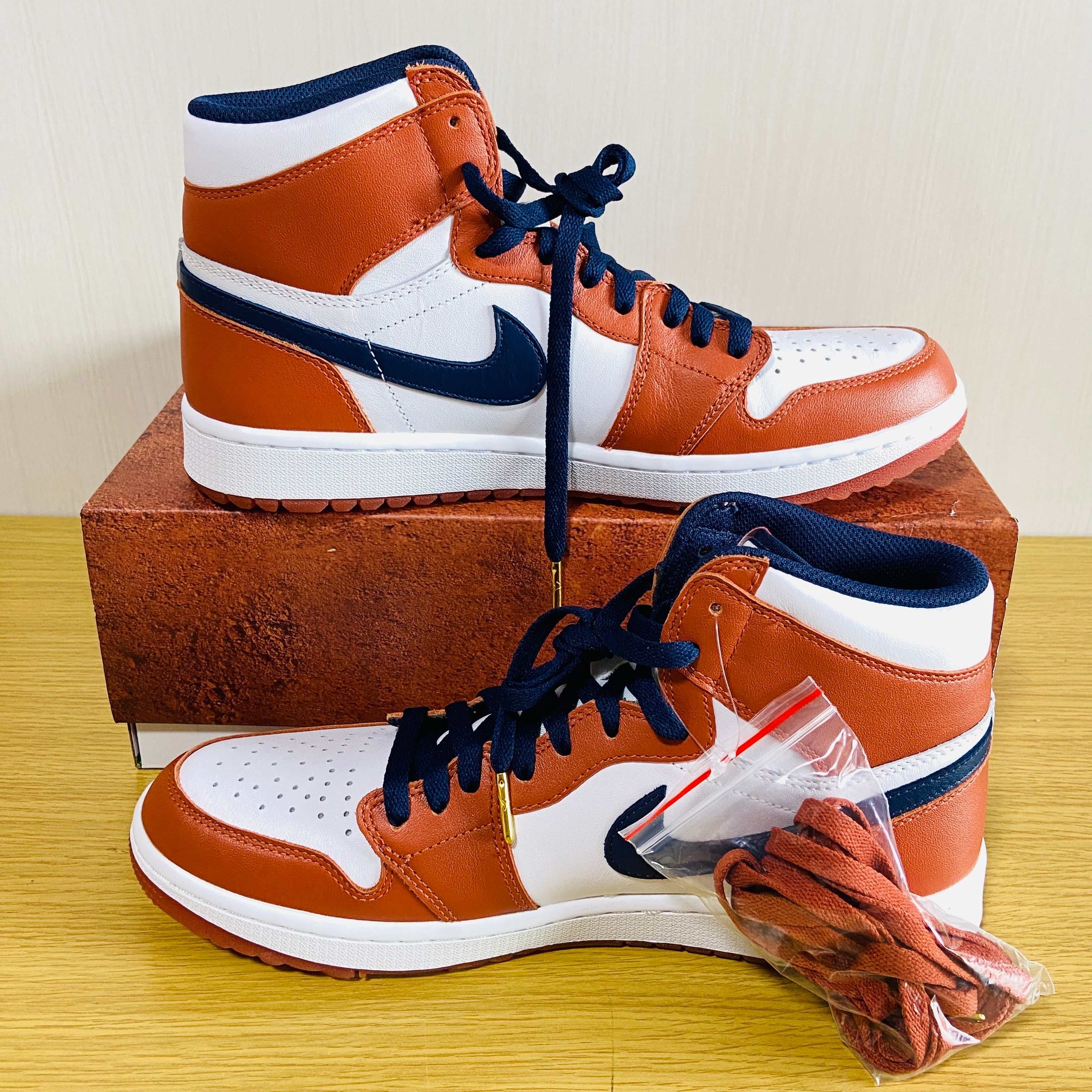 Eastside Golf × Nike Air Jordan 1 High Golf "Burnt Sunrise/Midnight Navy"