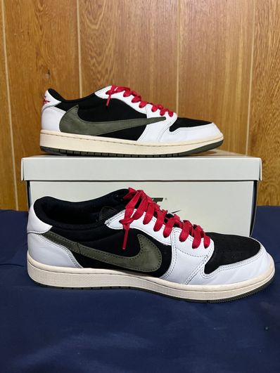 Travis Scott × Nike Women's Air Jordan 1 Low OG "Medium Olive"