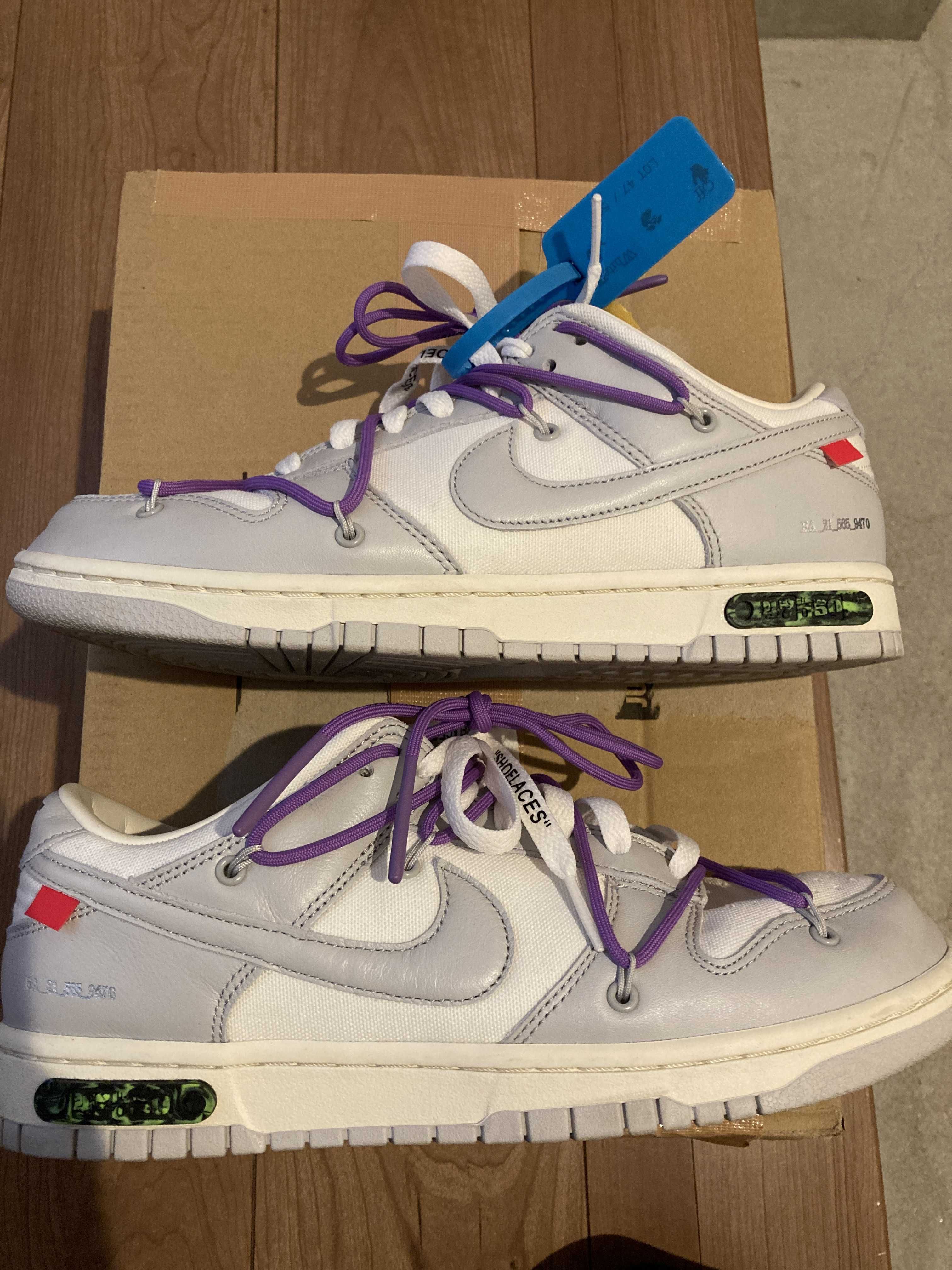 Off-White × Nike Dunk Low "Sail/Neutral Gray"