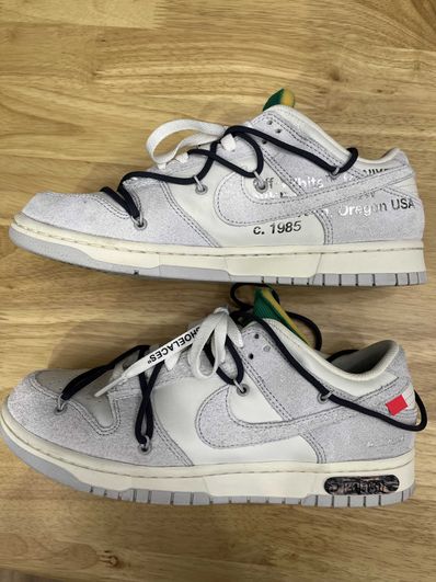 Off-White × Nike Dunk Low "Sail/Neutral Grey/Gridiron"