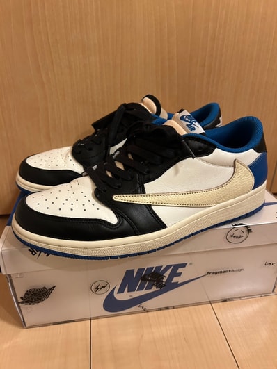 Travis Scott × fragment design × Nike Air Jordan 1 Low OG SP "Military Blue"