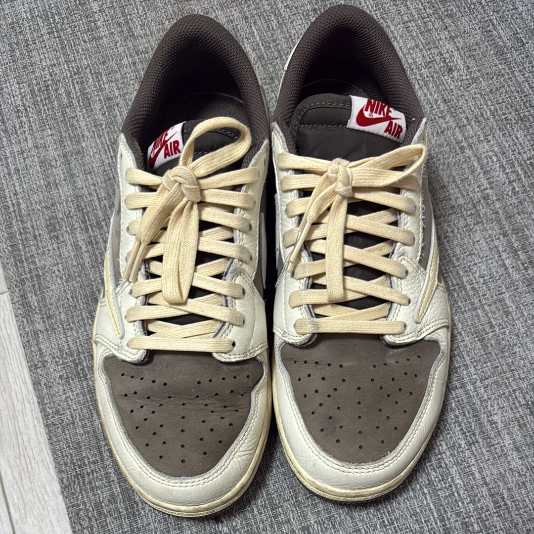 Travis Scott × Nike Air Jordan 1 Low OG SP "Reverse Mocha/Sail and Ridgerock"