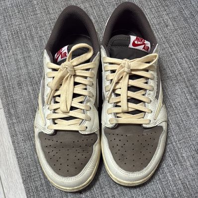 Travis Scott × Nike Air Jordan 1 Low OG SP "Reverse Mocha/Sail and Ridgerock"