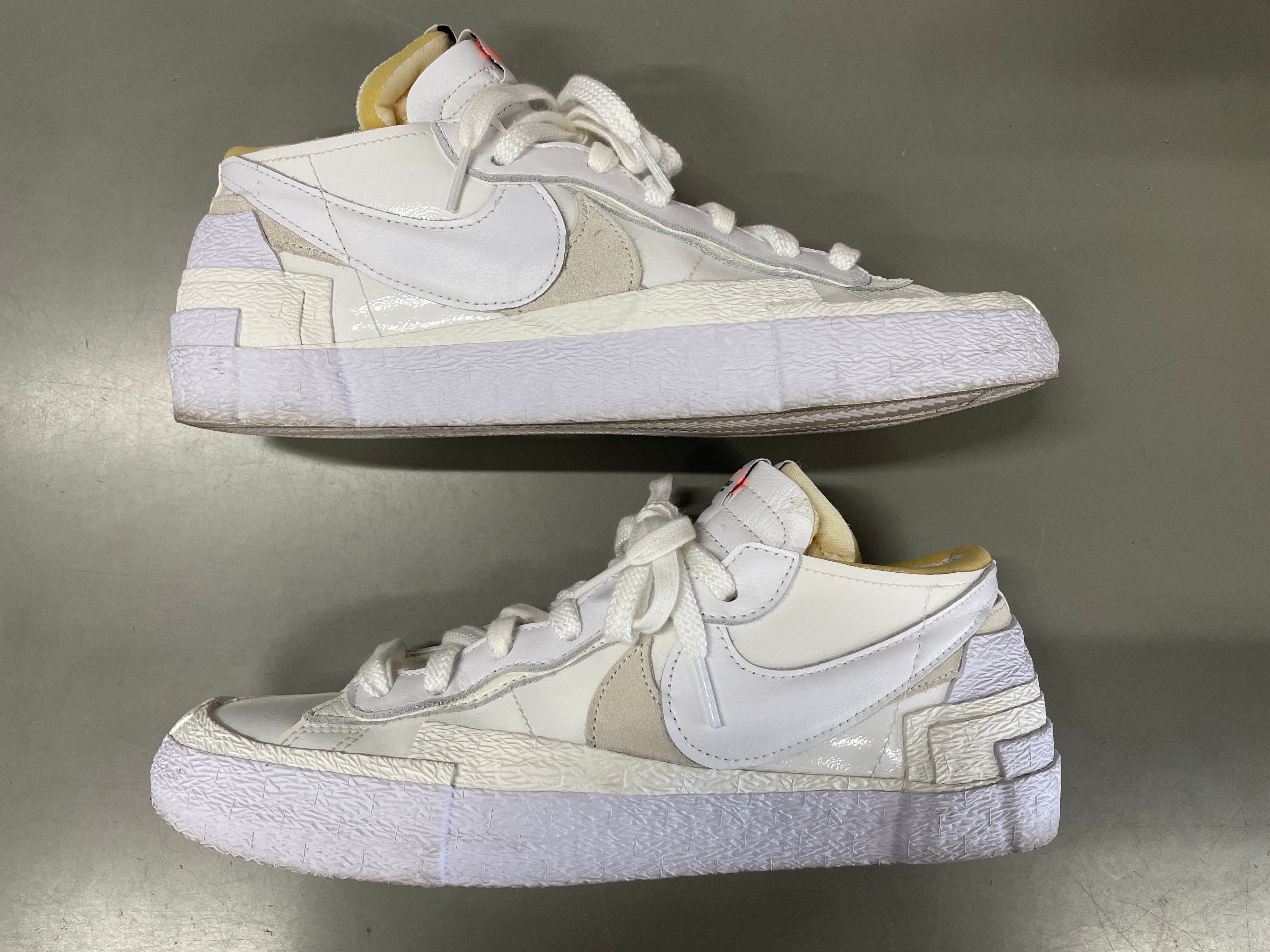 sacai × Nike Blazer Low "White Patent Leather"