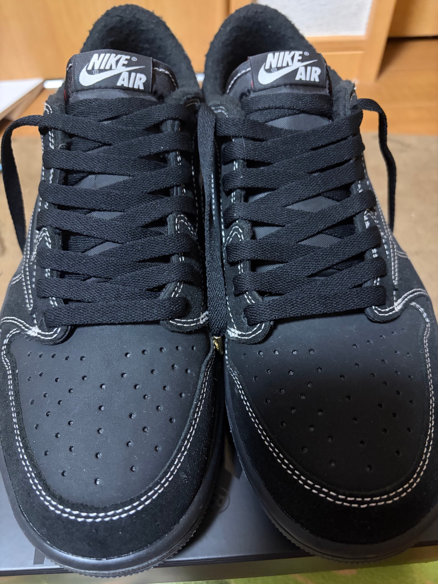 Travis Scott × Nike Air Jordan 1 Low OG SP "Black Phantom"