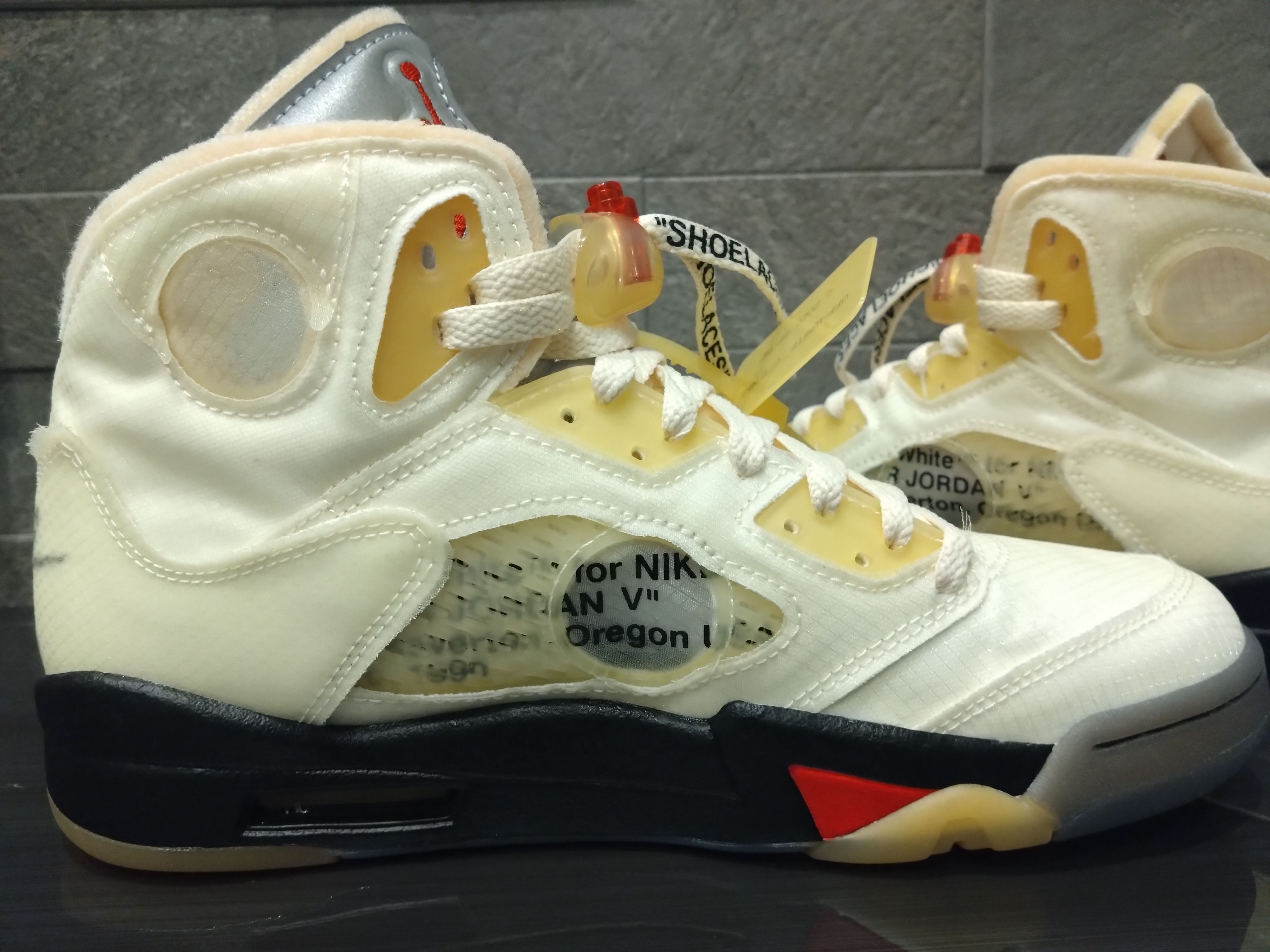 Off-White × Nike Air Jordan 5 "Sail"