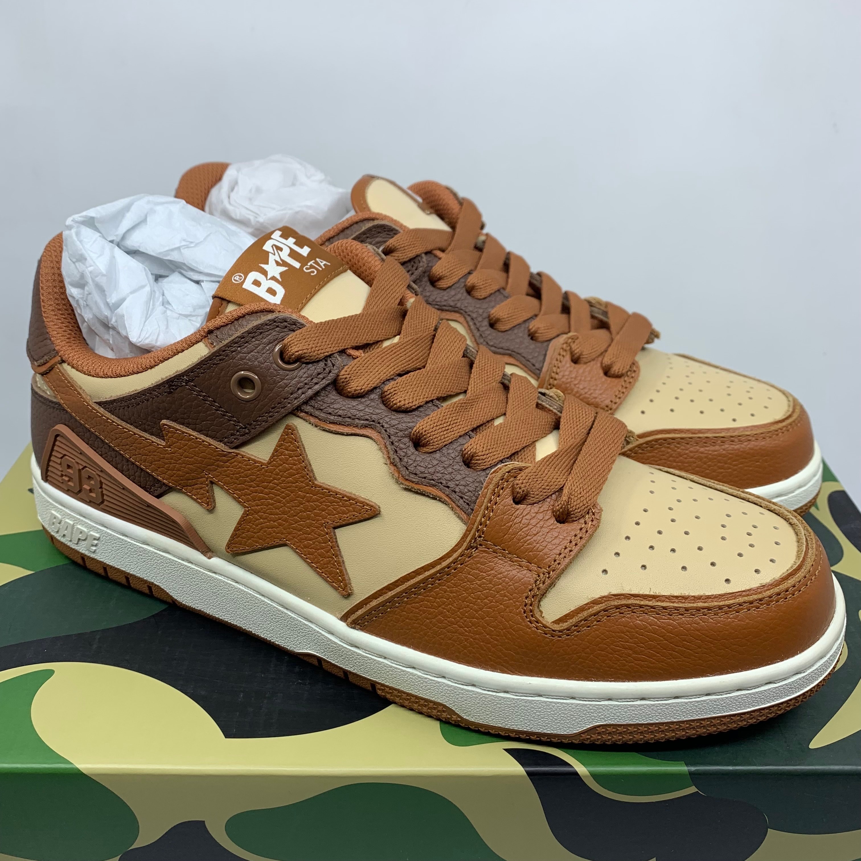 アベイシングエイプ ベイプ スケートスタ #5 "ブラウン"