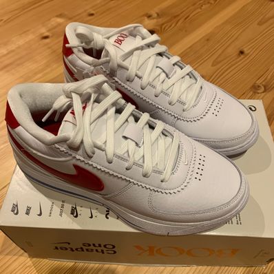 Nike Book 1 Cortez "Forrest Gump/White and Varsity Red" (FJ4250-105/FJ4249-105)