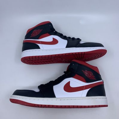Nike Air Jordan 1 Mid "White/Gym Red Black"