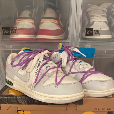 Off-White × Nike Dunk Low "Sail/Neutral Gray"