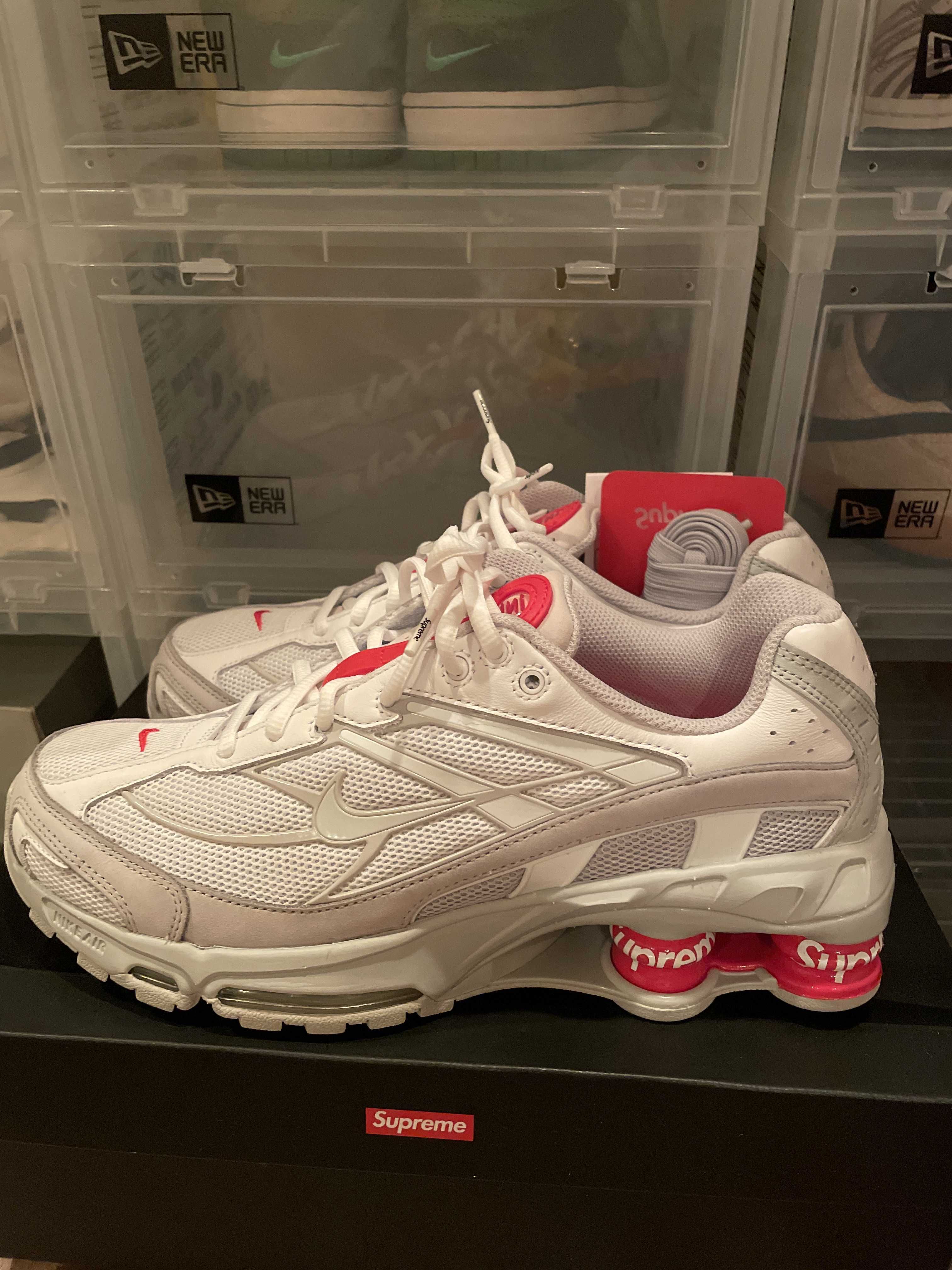 Supreme × Nike Shox Ride 2 "White/Grey Fog/Flat Platinum"