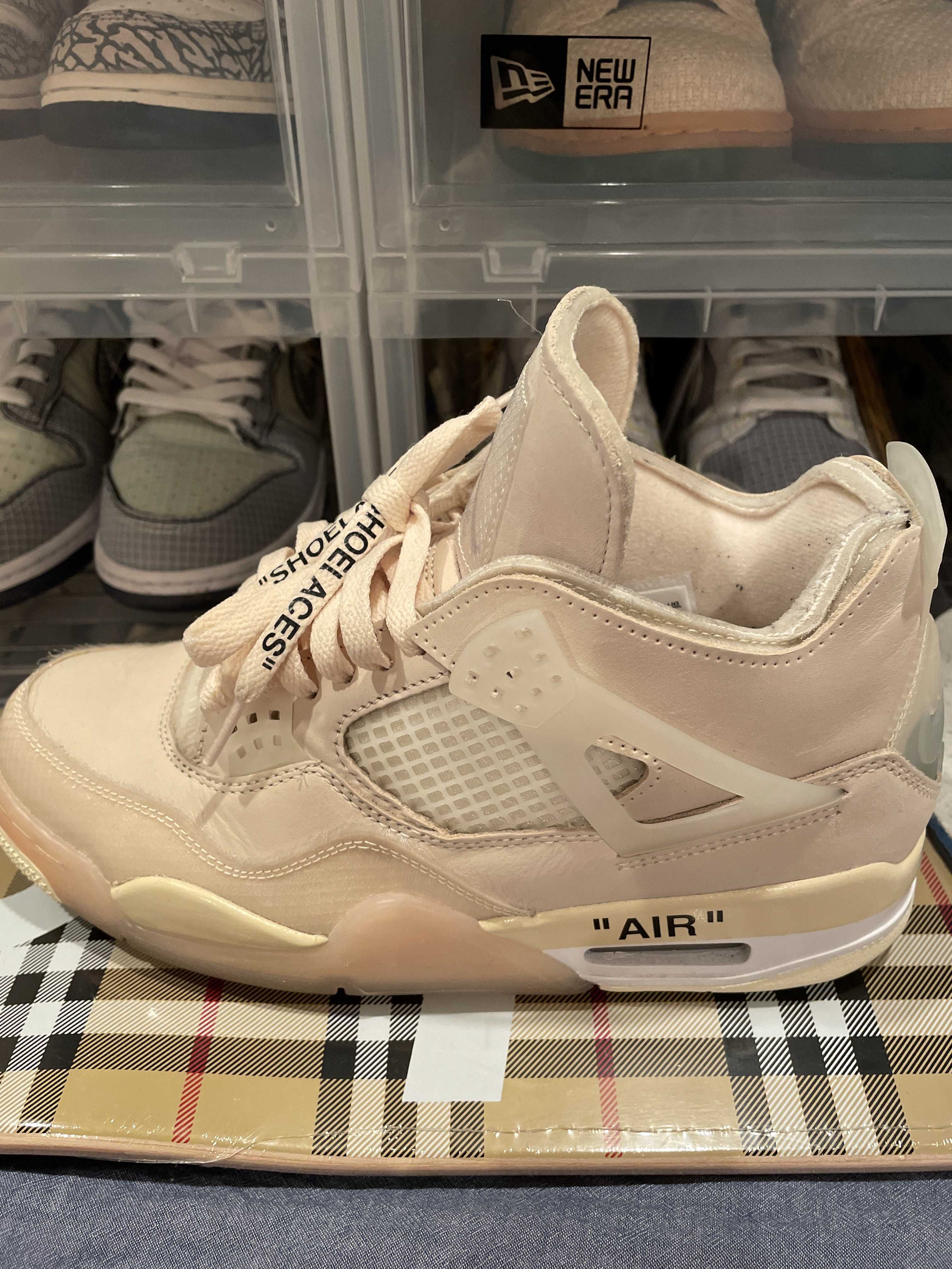 Off-White × Nike Women's Air Jordan 4 SP "Sail"