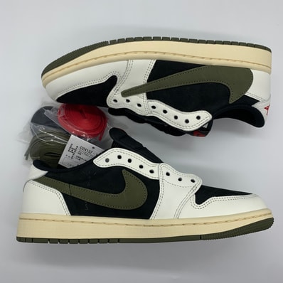 Travis Scott × Nike Women's Air Jordan 1 Low OG "Medium Olive"