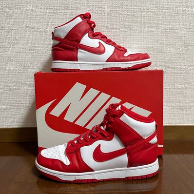 Nike Dunk High "Championship White and Red"