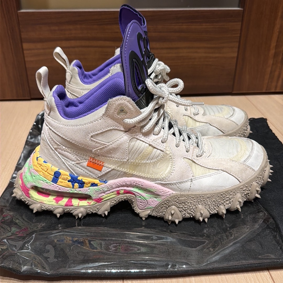 Off-White × Nike Air Terra Forma "Summit White and PSYCHIC PURPLE"