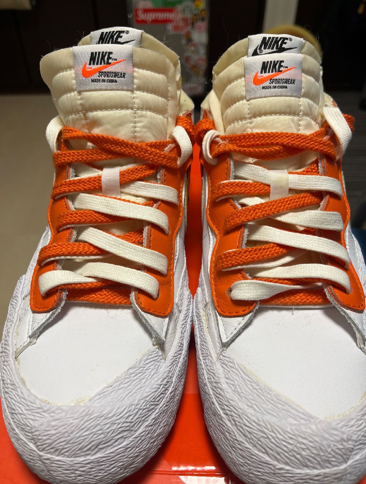 SACAI × NIKE BLAZER LOW "MAGMA ORANGE"